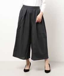 Samansa Mos2 | 麻レーヨンタックワイドパンツ(その他パンツ)
