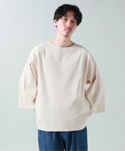 JOURNAL STANDARD J.S HOMESTEAD(ジャーナルスタンダードホームステッド)の「COMMANDO BASQUE SHIRT(Tシャツ/カットソー・メンズ・ブラック/アイボリー・MEDIUM/LARGE)」の1枚目の写真