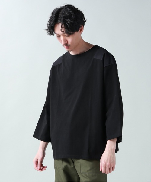 JOURNAL STANDARD J.S HOMESTEAD(ジャーナルスタンダードホームステッド)の「COMMANDO BASQUE SHIRT(Tシャツ/カットソー・メンズ・ブラック/アイボリー・MEDIUM/LARGE)」の2枚目の写真