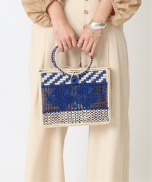 U by SPICK&SPAN | 【JARDIN DEL CIELO/ ジャーディン デル シエロ】スクエアハンドルかごBAG◆(かごバッグ)