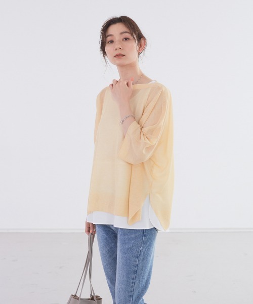 abahouse mavie(アバハウスマヴィ)の「ecru シャツヘムインナータンクショート(タンクトップ・レディース・チャコールグレー/グレイッシュベージュ/ホワイト・フリー)」の16枚目の写真