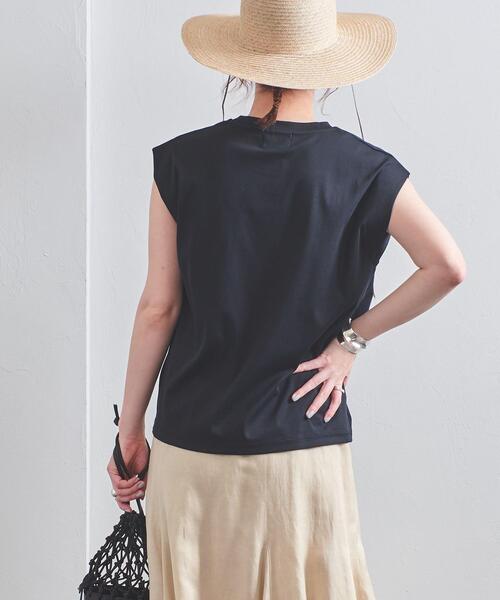 UNITED ARROWS（ユナイテッドアローズ）の「UWSC SMOOTH フレンチスリーブ カットソー◆（Tシャツ/カットソー・レディース・ホワイト/ブラック/パープル・FREE）」の6枚目の写真