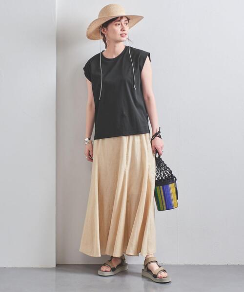 UNITED ARROWS（ユナイテッドアローズ）の「UWSC SMOOTH フレンチスリーブ カットソー◆（Tシャツ/カットソー・レディース・ホワイト/ブラック/パープル・FREE）」の7枚目の写真