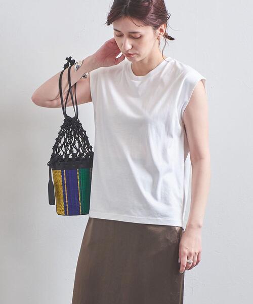 UNITED ARROWS（ユナイテッドアローズ）の「UWSC SMOOTH フレンチスリーブ カットソー◆（Tシャツ/カットソー・レディース・ホワイト/ブラック/パープル・FREE）」の9枚目の写真