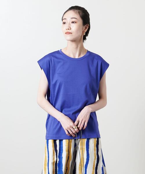 UNITED ARROWS（ユナイテッドアローズ）の「UWSC SMOOTH フレンチスリーブ カットソー◆（Tシャツ/カットソー・レディース・ホワイト/ブラック/パープル・FREE）」の19枚目の写真