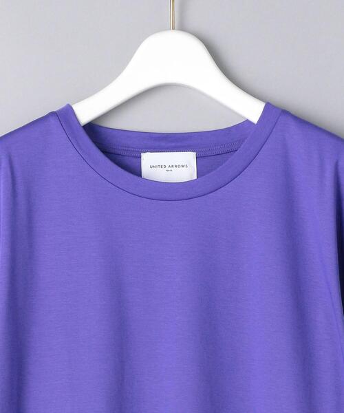 UNITED ARROWS（ユナイテッドアローズ）の「UWSC SMOOTH フレンチスリーブ カットソー◆（Tシャツ/カットソー・レディース・ホワイト/ブラック/パープル・FREE）」の22枚目の写真