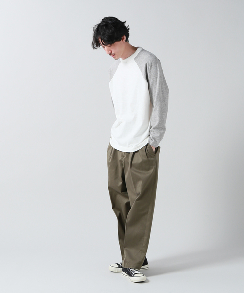 SPALDING(スポルディング)の「【SPALDING×JS/スポルディング】ラグランベースボールTシャツ(Tシャツ/カットソー・メンズ・グレー・LARGE/MEDIUM)」の2枚目の写真