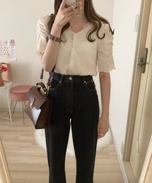 【 - mimi - 】パワショルレトロTOPS