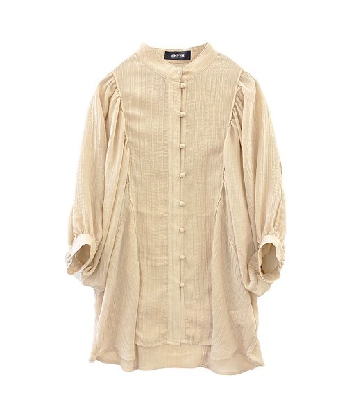 ENVYM（アンビー）の「ボリュームスリーブギャザーＢｌｏｕｓｅ（シャツ/ブラウス・レディース・ベージュ/ブラック/ホワイト・FREE）」の6枚目の写真