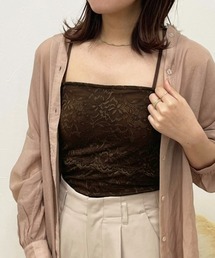 【apres jour clair】カップ付きバッククロスキャミ【ZOZOTOWN限定アイテム】