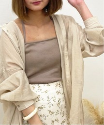 【apres jour clair】カップ付きバッククロスキャミ【ZOZOTOWN限定アイテム】