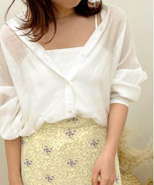 apres jour clair（アプレジュールクレア）の「【apres jour clair】カップ付きバッククロスキャミ【ZOZOTOWN限定アイテム】（キャミソール・レディース・ホワイト系その他/モカ/ライトベージュ/ブラウン系その他/オフホワイト/ベージュ系その他・X-LARGE/フリー）」の7枚目の写真