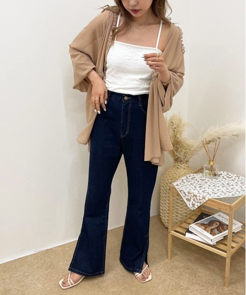 apres jour clair（アプレジュールクレア）の「【apres jour clair】カップ付きバッククロスキャミ【ZOZOTOWN限定アイテム】（キャミソール・レディース・ホワイト系その他/モカ/ライトベージュ/ブラウン系その他/オフホワイト/ベージュ系その他・X-LARGE/フリー）」の15枚目の写真