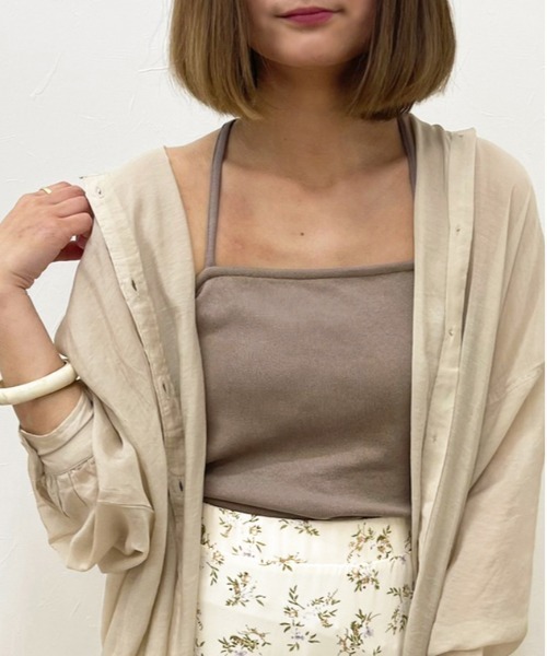 apres jour clair（アプレジュールクレア）の「【apres jour clair】カップ付きバッククロスキャミ【ZOZOTOWN限定アイテム】（キャミソール・レディース・ホワイト系その他/モカ/ライトベージュ/ブラウン系その他/オフホワイト/ベージュ系その他・X-LARGE/フリー）」の19枚目の写真