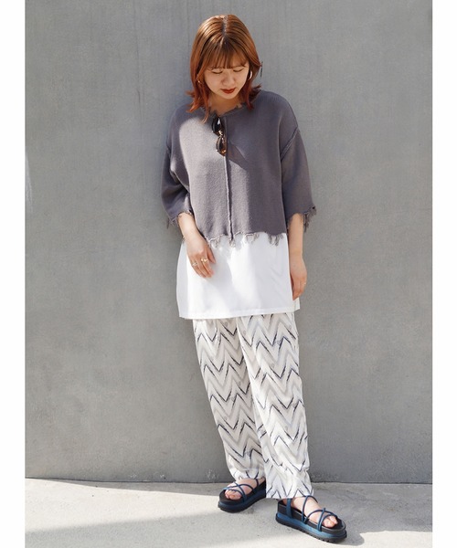 179/WG（イチナナキュウダブルジー）の「ダメージニットセット（アンサンブル・レディース・ブルー/パープル/ライトグレー・FREE）」の18枚目の写真