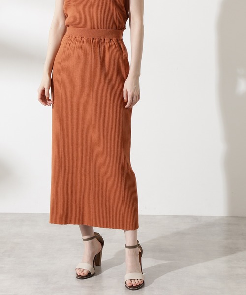 N.（N. Natural Beauty Basic）（エヌエヌナチュラルビューティーベーシック）の「◆ワイドリブベストセットアップ（ワンピース・レディース・ベージュ/オレンジ/ブルー/ブラック・MEDIUM）」の7枚目の写真