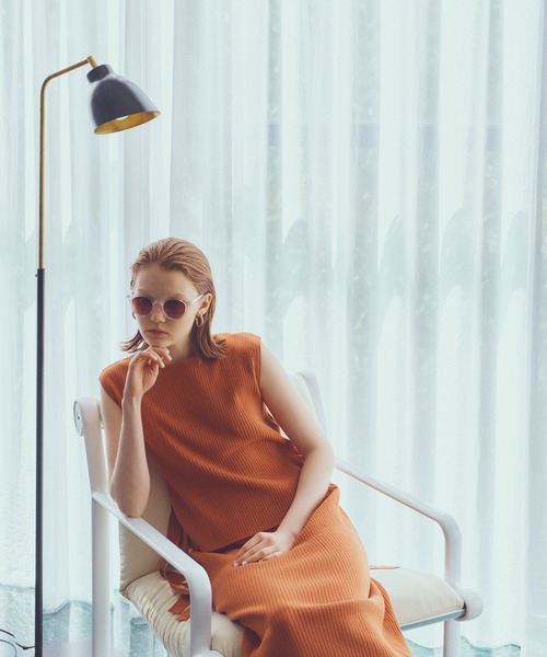 N.（N. Natural Beauty Basic）（エヌエヌナチュラルビューティーベーシック）の「◆ワイドリブベストセットアップ（ワンピース・レディース・ベージュ/オレンジ/ブルー/ブラック・MEDIUM）」の18枚目の写真