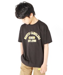 GLAZOS | 天竺・接触冷感ドロップショルダーアソートカレッジロゴ半袖Tシャツ(Tシャツ/カットソー)