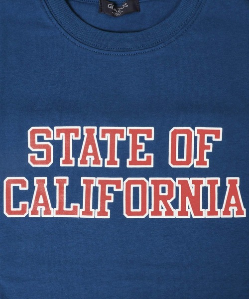 GLAZOS（グラソス）の「天竺・接触冷感ドロップショルダーアソートカレッジロゴ半袖Tシャツ（Tシャツ/カットソー・キッズ・ホワイト/パープル/チャコールグレー/グレー/マスタード/ブルー・130cm/140cm/150cm/160cm/170cm）」の16枚目の写真