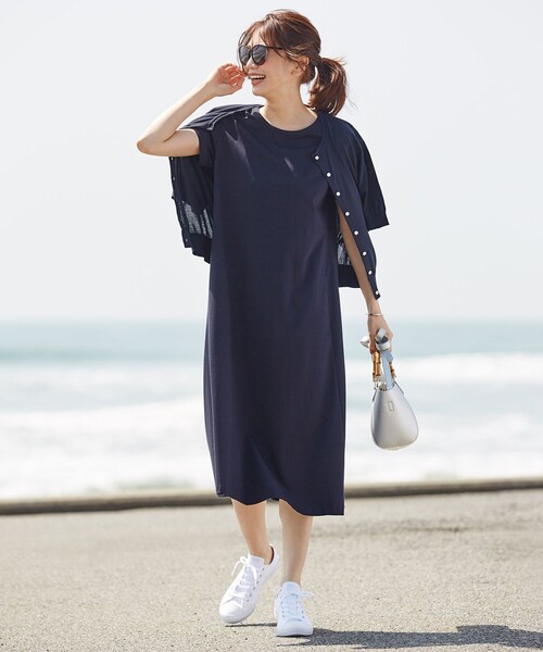 J.PRESS(ジェイプレス)の「【洗える】半袖クルーネック カーディガン(カーディガン/ボレロ・レディース・ホワイト系/ブラック系/ダークブラウン系/ネイビー系/ターコイズブルー系・T13/T15)」の16枚目の写真