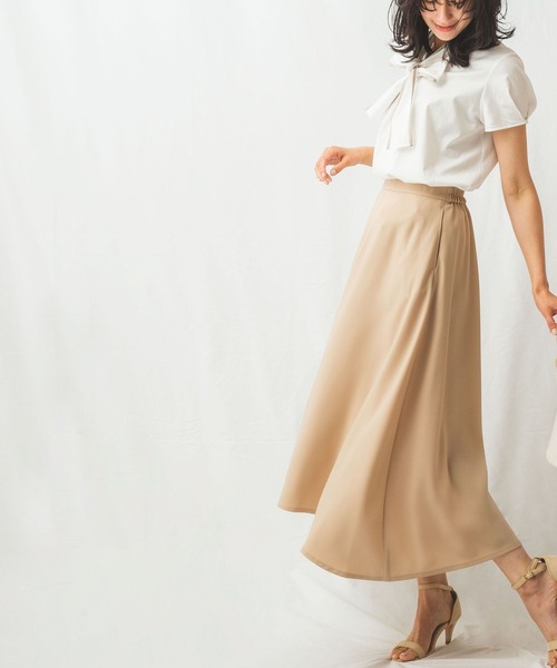 NARACAMICIE（ナラカミーチェ）の「Aラインスカート（スカート・レディース・ブラック/ベージュ・MEDIUM/X-LARGE）」の9枚目の写真