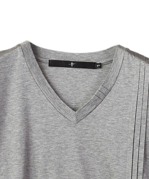 NO ID.(ノーアイディ)の「【NO ID.】Giza Lyocell Pintuck Long Sleeve T-shirt / ギザ リヨセル ピンタック ロング スリーブ Tシャツ(Tシャツ/カットソー・メンズ・オレンジ/ホワイト/グレー/ブラック・2/1)」の7枚目の写真