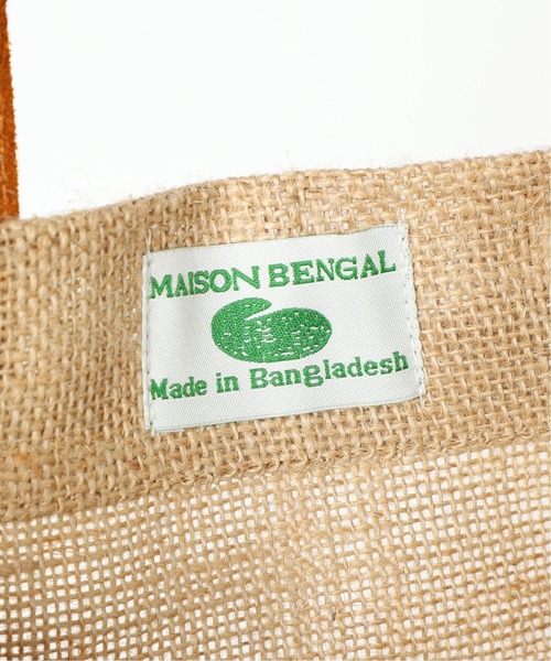 MAISON BENGAL（マイソンベンガル）の「MAISON BENGAL ジュートプリントトート◆（トートバッグ・レディース・ネイビー/レッド・FREE）」の10枚目の写真