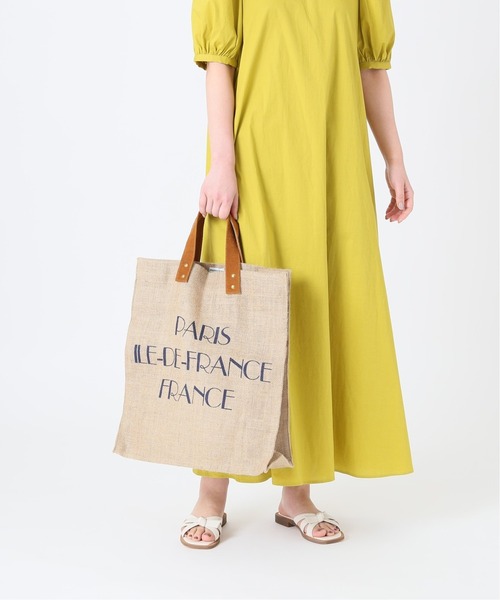 MAISON BENGAL（マイソンベンガル）の「MAISON BENGAL ジュートプリントトート◆（トートバッグ・レディース・ネイビー/レッド・FREE）」の16枚目の写真