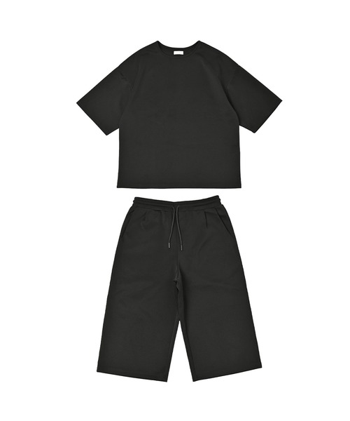 Letter ファッションレター のファッション Fashion Fashion ルームウェア ダンボールニット半袖トップス ハーフパンツ上下セットアップルームウェア ルームウェア パジャマ