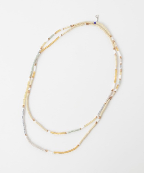 URBAN RESEARCH DOORS(アーバンリサーチドアーズ)の「PERAPERAK 2wayビーズネックレス(ネックレス・レディース・ライトベージュ/ブルー系その他/ベージュ系その他/パープル・FREE)」の15枚目の写真