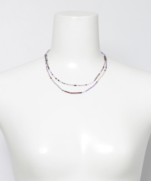 URBAN RESEARCH DOORS(アーバンリサーチドアーズ)の「PERAPERAK 2wayビーズネックレス(ネックレス・レディース・ライトベージュ/ブルー系その他/ベージュ系その他/パープル・FREE)」の10枚目の写真