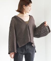 Spick & Span | レトロフラワーラッセルレースフードブラウス◆(シャツ/ブラウス)