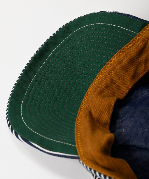 45R（フォーティファイブアール）の「デニムのポッポキャップ（キャップ・レディース・インディゴブルー・MEDIUM/SMALL）」の2枚目の写真