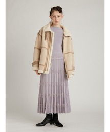 FURFUR（ファーファー）の「レザーライクボンバージャケット