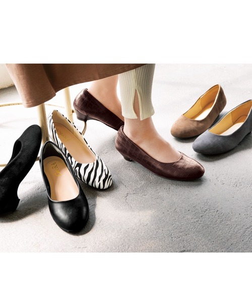 GeeRA（ジーラ）の「ふかふかラウンドローヒールパンプス（パンプス・レディース・ブラック系その他/ブラック/グレー/ゼブラ/ブラウン/ライトブラウン・23cm/24cm/25cm/22.5cm/23.5cm/24.5cm/25.5cm）」の13枚目の写真