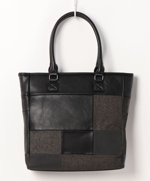 HIDEAWAYS NICOLE（ハイダウェイニコル）の「パネルトートバッグ（トートバッグ・メンズ・ネイビー/ブラック・FREE）」の3枚目の写真