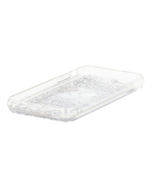 Guess(ゲス)の「【GUESS】ゲス iPhoneケース HARD CASE "HEARTS" GLITTER SILVER iPhone SE(第2世代),8,7(スマホケース/カバー・レディース・シルバー・FREE)」の4枚目の写真