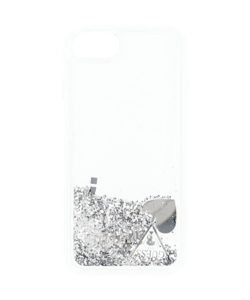 Guess(ゲス)の「【GUESS】ゲス iPhoneケース HARD CASE "HEARTS" GLITTER SILVER iPhone SE(第2世代),8,7(スマホケース/カバー・レディース・シルバー・FREE)」の3枚目の写真