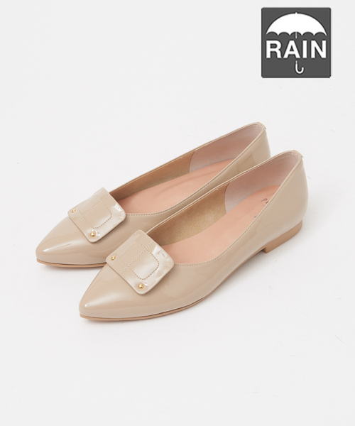 PICHE ABAHOUSE（ピシェ アバハウス）の「【生活防水】ポインテッドフラットパンプス（パンプス・レディース・ベージュ/ワイン/ブラック・35/38/37/39/36）」の3枚目の写真