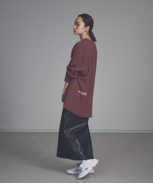 NOMINE(ノミネ)の「ペンシルフェイクレザースカート(スカート・レディース・ブラック/アイボリー/ホワイト系その他/ベージュ・S/M)」の10枚目の写真