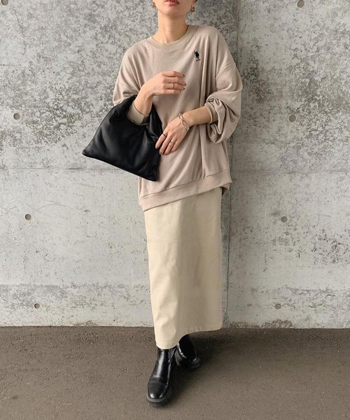 NOMINE(ノミネ)の「ペンシルフェイクレザースカート(スカート・レディース・ブラック/アイボリー/ホワイト系その他/ベージュ・S/M)」の18枚目の写真