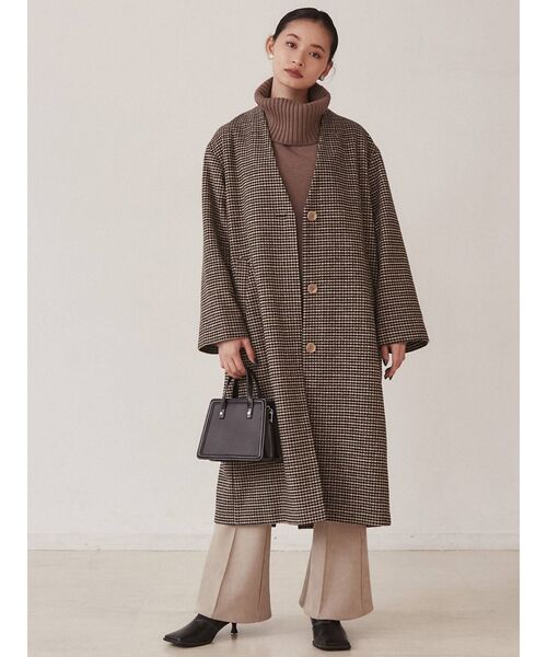 MURUA（ムルーア）の「【ONLINE限定】BIGタートルニットチュニック（ニット/セーター・レディース・ブラック/パープル/ブラウン/カーキ/アイボリー/モカ・FREE）」の12枚目の写真