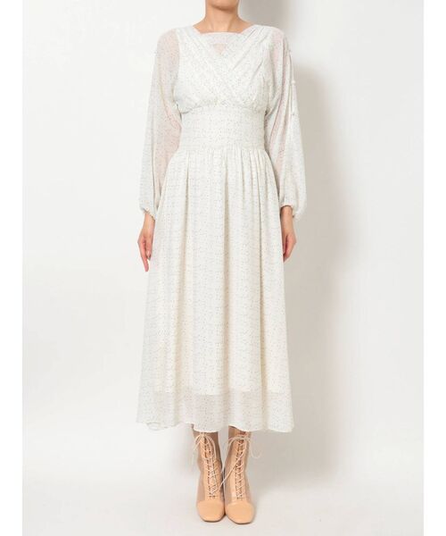 MERCURYDUO(マーキュリーデュオ)の「2WAYオープンショルダードットシャーリングワンピ-ス(ワンピース・レディース・オフホワイト/ブラック・FREE)」の16枚目の写真