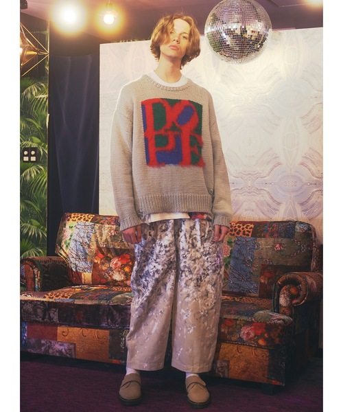 Amok ペイントデザイン ワイドパンツ Amok ペイントデザイン ワイドパンツ - メルカリ