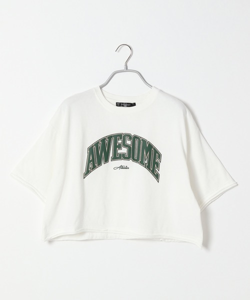 PAGEBOY（ページボーイ）の「ショートカレッジTシャツ（Tシャツ/カットソー・レディース・ブラック/オフホワイト/イエロー/グレイッシュベージュ・FREE）」の22枚目の写真