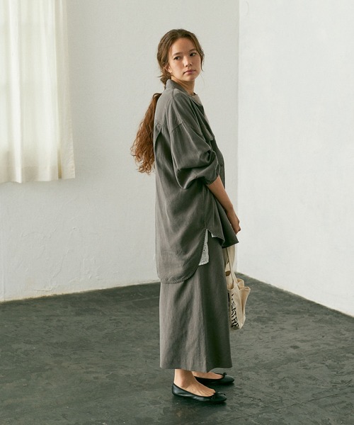 PUAL CE CIN（ピュアルセシン）の「【Du noir】CPOブラウス/ジャケット（シャツ/ブラウス・レディース・ブラウン/グレー・FREE）」の18枚目の写真