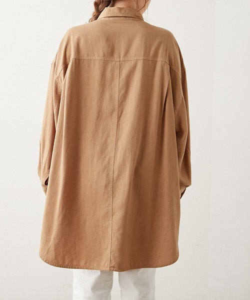 PUAL CE CIN（ピュアルセシン）の「【Du noir】CPOブラウス/ジャケット（シャツ/ブラウス・レディース・ブラウン/グレー・FREE）」の6枚目の写真