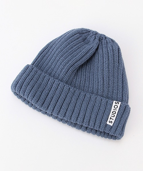 b・ROOM（ビールーム）の「タグつきニット帽（ニットキャップ/ビーニー・キッズ・モスグリーン/ブルー/トップグレー/ベージュ/アイボリー・M/S）」の18枚目の写真