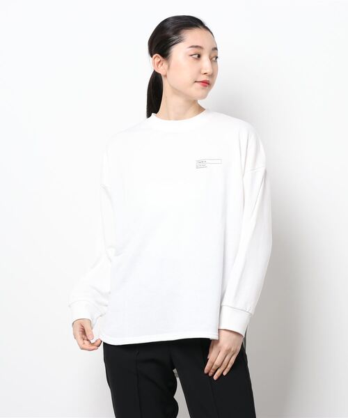 prose verse（プロズヴェール）の「バックメッセージプリント裏毛プルオーバー（スウェット・レディース・ブラック/アイボリー/モカ・MEDIUM）」の20枚目の写真