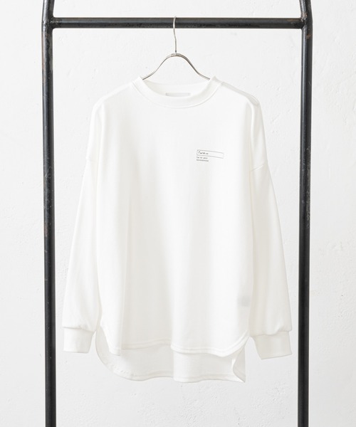 prose verse（プロズヴェール）の「バックメッセージプリント裏毛プルオーバー（スウェット・レディース・ブラック/アイボリー/モカ・MEDIUM）」の17枚目の写真